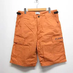 フラグスタフ FLAGSTUFF × BEAUTY&YOUTH 別注 カーゴ ショート ハーフ パンツ L オレンジ ジッパーフライ ユナイテッドアローズ 日本製のサムネイル