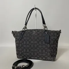 2509-337｜美品｜コーチ シグネチャー 2WAY ハンドバッグ ブラック