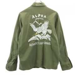 アルファインダストリーズ 長袖 シャツ M カーキ ALPHA INDUSTRIES INC メンズのサムネイル