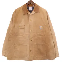 00年代 Carhartt カーハート ミシガンチョアコート ワーク ベージュ (メンズ XL相当) 中古 古着 A0461