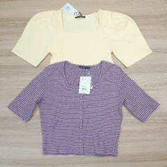 ◇ ◎●未使用● 《 EMODA エモダ まとめ売り２点セット サイズ表記なし 大人っぽい 春物 クロップトップ レディース 》 E  【1307040081495】