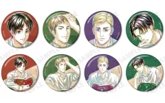 【中古】バッジ・ビンズ 全8種セット 「進撃の巨人 描き下ろし リラックスver. トレーディング Ani-Art 缶バッジ」