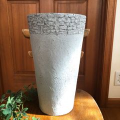 観葉植物に最適♪　グラスファイバー植木鉢　グレイ　シンプル　ナチュラル　寄せ植え　ギャザリング　おしゃれ鉢