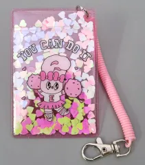 【中古】財布・パスケース ピンク きらきらクリアシングルパスケース 「Esther Bunny -エスターバニー-」