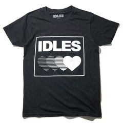 IDLES アイドルズ 公式 Tシャツ Gradient Heart ブラック 来日 ロック