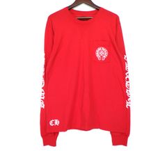 クロムハーツ CHROME HEARTS 【 CH L S 1 】 バック スクロールラベル プリント 長袖 ロングスリーブ カットソー　40314