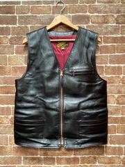 Y'2 LEATHER ワイツーレザー VINTAGE HORSE LIGHT ZIP VEST ヴィンテージホースライト ジップベス サイズ42ト 馬革 ホースハイド