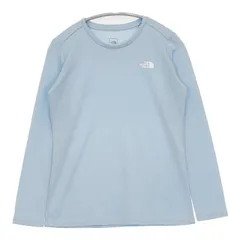 THE NORTH FACE  NTW81876 VOLTAGE CREW 長袖Ｔシャツ カットソー ロンＴ ライトブルー レディース ザノースフェイス【中古】5-0911M∞