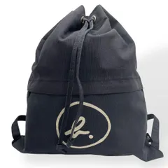 AC品 アニエス・ベー　簡易ナップサック　新品未使用　ブラック ネイビー AC品 アニエス・ベー 簡易ナップサック 新品未使用 ブラック