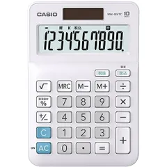 2024年最新】カシオ CASIO W税率電卓 10桁 ミニジャストタイプ 