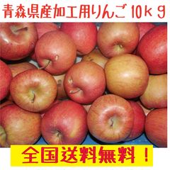 青森県産　りんご　品種おまかせ　加工用　１０ｋｇ　生食可　送料無料！