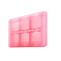 新生活応援SALEピンク 3DS ソフトケース ゲームソフト 大容量 収納 カセット メモリーカード (ピンク)