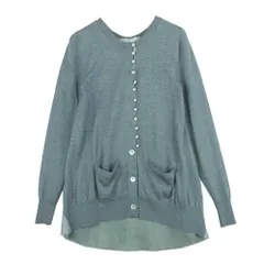 Sacai サカイ 14AW 14AWLU832 LUCK ラック バックフレア ドッキング カーディガン ウール 中国製 グレー系 1【中古】のサムネイル