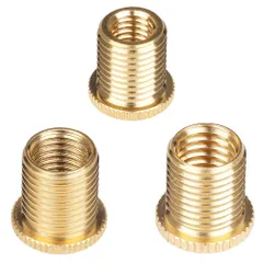 【在庫処分】ゴールド M8*1.25/M10*1.5/M10*1.25) (3種類のサイズ ネジ ネジ 車シフトレバー 汎用 シフトノブアダプター 交換用ネジ リテーナー アダプター 取り付け簡単 耐食性 耐摩耗性 アルミ合金製 口径変換アダプター 3個セット