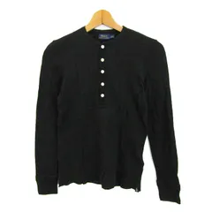 Polo Ralph Lauren ヘンリーネック 長袖 Tシャツ ブラック POLO RALPH LAUREN ポロ ラルフローレン Tシャツ ロンT 長袖T