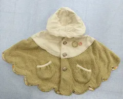 ブランシェス BRANSHES ポンチョ マント 80cm ベビー服 子供服 中古