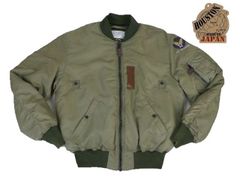 HOUSTON ヒューストン B-15B MODIFY フライトジャケット 日本製 NO.5004-46 OD