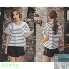 【美品・未使用新品】水着 タンキニ 2点セット 上下セット セットアップ ブラ付きTシャツ ショーツ付きサーフパンツ レディース スイムウェア 体型カバー フェイクレイヤ