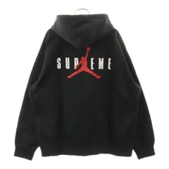 SUPREME (シュプリーム) 24AW×NIKE JORDAN BRAND ナイキ ジョーダンブランド ロゴエンブロイダリー バックプリント プルオーバー スウェット パーカー HF0836-010