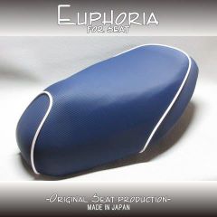 □【DIO ディオ AF34 AF35 SR ZX】張替え済♪　カスタムシート　紺/白《Euphoria》□MK52820