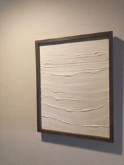 ■額付■F6サイズ410mm×318mm 〜優波〜　#原画#北欧#森#白樺#shiro#ギフト#タペストリー#スパイラルマーケット#リース#スワッグ#パネル#ウェルカムボード#撮影ボード#インテリアパネル#コンランショップ #アート #コンラン