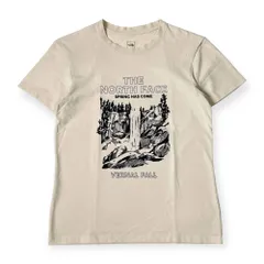 THE NORTH FACE デザイン 半袖 Tシャツ L/アイボリー系 メンズ アウトドア