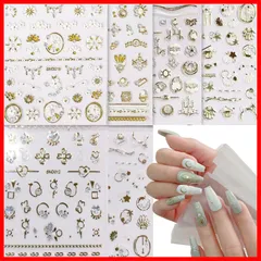 【在庫処分】ネイルステッカー ジュエリーストーンシール 防水3D立体感 20セット ネイルデコレーション用 女の子 ネイルシール 極薄 ダイヤモンド飾り お洒落 YINKE 人気 DIYネイルデカール