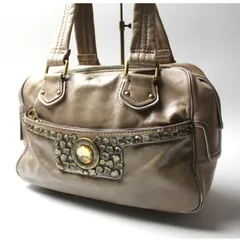 Marc by Marc Jacobs マークバイマークジェイコブス ビジュー付き ストーン付き ミニボストンハンドバッグ レザーバッグ 本革バッグ y2k