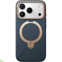 TORRAS iPhone 17 Pro 用 ケース【新感覚レザー・スキンタッチ】リング スタンド MagSafe対応【Ostand Q3 レザートーン】360°定点回転 縦横両対応 マグネット搭載 革 ワイヤレス充電対応 米軍規格 耐衝撃 指紋防止