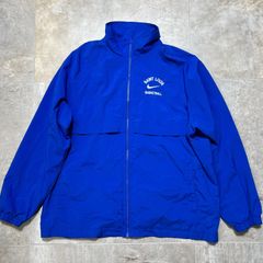 【90s】NIKE  ナイロンジャケット 黒タグ  L size ブルー 青 バスケットボール  ナイキ  セントルイス  アメリカ  スウィッシュ  古着