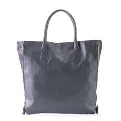 美品 ジバンシー サイドジップ エンボス ロゴ トート バッグ ショルダー ビジネス 通勤 革 ブラック 黒 紳士 A4 メンズ EPM S8-5【中古】のサムネイル