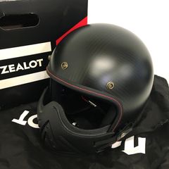 ZEALOT FJ0013 Flyboyjet CARBON HYBLID ジェットヘルメット 除菌消臭済 スタンダードマット XLサイズ オートバイ ツーリング ライディング バイカー バイク用品 ジーロット ◇TA2515