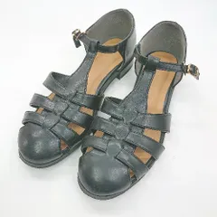 ◇ ⊂ GLOBAL WORK グローバルワーク ベルト付き サンダル サイズL ブラック レディース E  【1412260034616】