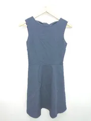 ◇ ◎ ●未使用● ZARA ザラ タグ付 無地 ミニ ワンピース サイズS ネイビー レディース P  【1402270002309】