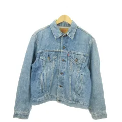 リーバイス Levi's 80s USA製 3rd ジャケット デニム Gジャン ジージャン ウォッシュ加工 42 XL 青 ブルー 70506-0217 /AO13 ■GY18