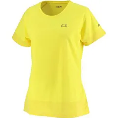 【新品】【Sサイズのみ】ellesse(エレッセ) レディース ウィメンズ メッシュラグランゲームシャツ テニスウェア アクティブウェア 半袖シャツ Tシャツ UVケア ドライ　イエロー EW00121ZT-YE-S