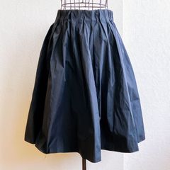 アダムエロペ ADAM ET ROPE フレア スカート ダブルフェイス スポーティ 膝丈 リバーシブル 無地 日本製 made in japan 小さめ
