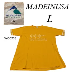 USA製AUGUSTA SPORTSWEAR古着プリント半袖TシャツLオレンジ