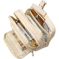 筆箱 おしゃれ 小学生 中学生 ペンケース 大容量 多機能 ツール ペンケース 多層 鉛筆バッグ 学校 学生 シンプル 多目的 オフィス 文具 おしゃれ 高校生 韓国 可愛い 女の子 無地 大人 女子 メンズ 大容量 かわいい 使いやすい ペンケース 女子