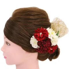 髪飾り 成人式 振袖 前撮り 袴 花 浴衣 夏祭り 花火大会 豪華3点セット ゴールド レース ラメ おしゃれ 派手 かわいい かんざ No.9-4084