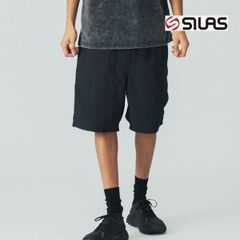 サイラス パンツ silas SILAS RIPSTOP SHORTS 110252031010 ハーフパンツ メンズ 半ズボン 黒 ブラック レディース ボトム ボトムス オシャレ カッコいい ブランド ショートパンツ リップストップ ベルト シンプル 着回