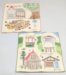 ジブリパーク限定　となりのトトロ　ミニタオル　どんどこの森　ネコバスルーム　2種セット