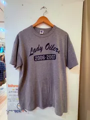 古着　グレー　大きめサイズ　Tｰシャツ