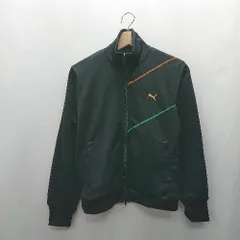 ◇ ⊇ PUMA プーマ ロゴ刺<!-利用不可文字-!> 長袖 ジャージ サイズM ブラック マルチカラー レディース メンズ E  【1502030021257】