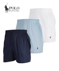ラルフローレン トランクス メンズ セット 3枚 前開き 下着 polo ralph lauren prl s m l xl ホワイトブルーセット 正規品 新品 男性 p299