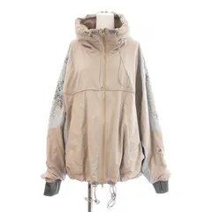 アディダス バイ ステラマッカートニー adidas by Stella McCartney Training Suit Panelled Jacke トレーニングスーツ パネルジャケット フード ジップアップ レオパード柄 M ベージュ GL4143 /KUのサムネイル