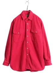 【お得なクーポン配布中!】 90s エディーバウアー コットン シャモア クロス 長袖 シャツ メンズ M 古着 90年代 オールド Eddie Bauer ヘビー ネルシャツ 黒タグ 無地