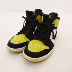【姫路東店】 中古 NIKE | ナイキ スニーカー AIR JORDAN 1 MID ”YELLOW TOE BLACK” 852542-071 イエロー 28cm 【126】