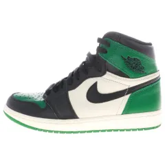 NIKE (ナイキ) AIR JORDAN 1 RETRO HIGH OG PINE GREEN エア ジョーダン 1 レトロ パイングリーン ハイカットスニーカー ブラック/グリーン US8.5/26.5cm 555088-302
