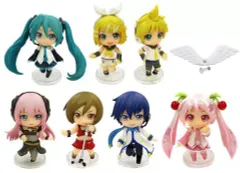 【中古】トレーディングフィギュア 全7種セット＋専用羽根パーツ 「ねんどろいどぷち 初音ミク りにゅーある」